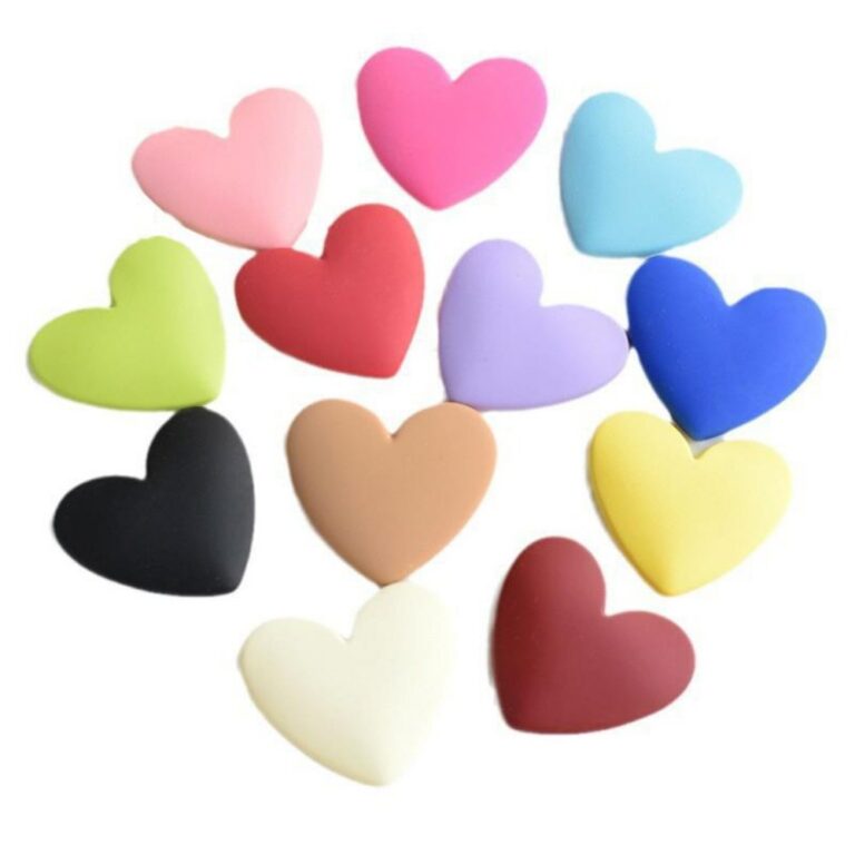 Jewelry accessories 35mm Heart Resin Cabochons