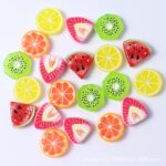 Jewelry accessories Resin Fruit Slice Charms