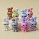 Cross-border EC Recommended Glossy 3D Rabbit Resin Charms