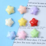 Soft Rubber Accessories Glossy Star Resin Charms